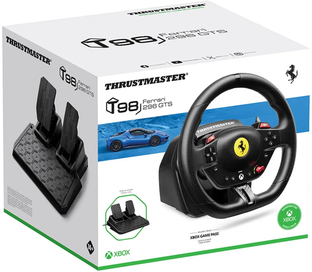 Thrustmaster T98 Ferrari 296 GTS Racestuur - Xbox Series/PC - 25,5cm