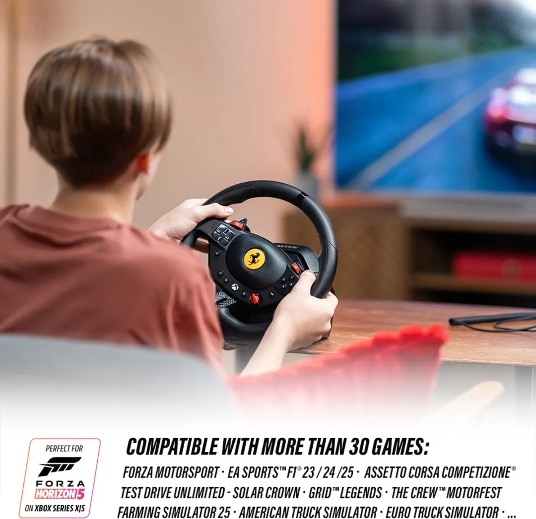 Thrustmaster T98 Ferrari 296 GTS Racestuur - Xbox Series/PC - 25,5cm