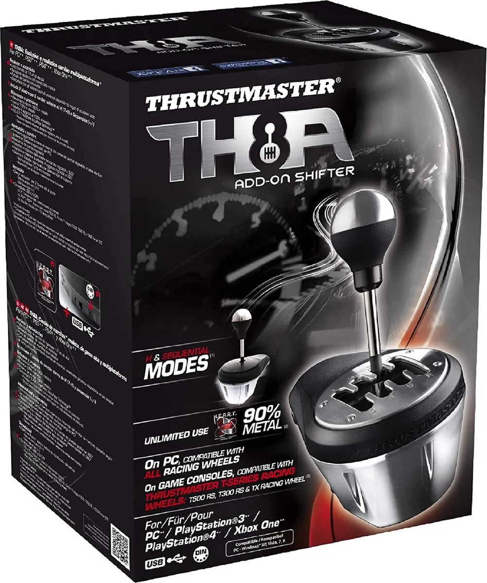 Thrustmaster TH8A Add-On Shifter - Realistische Versnellingspook - 100% Metaal
