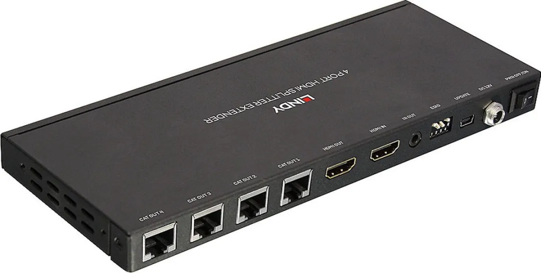 Lindy 38155 HDMI & IR Splitter Extender 4 Poorten