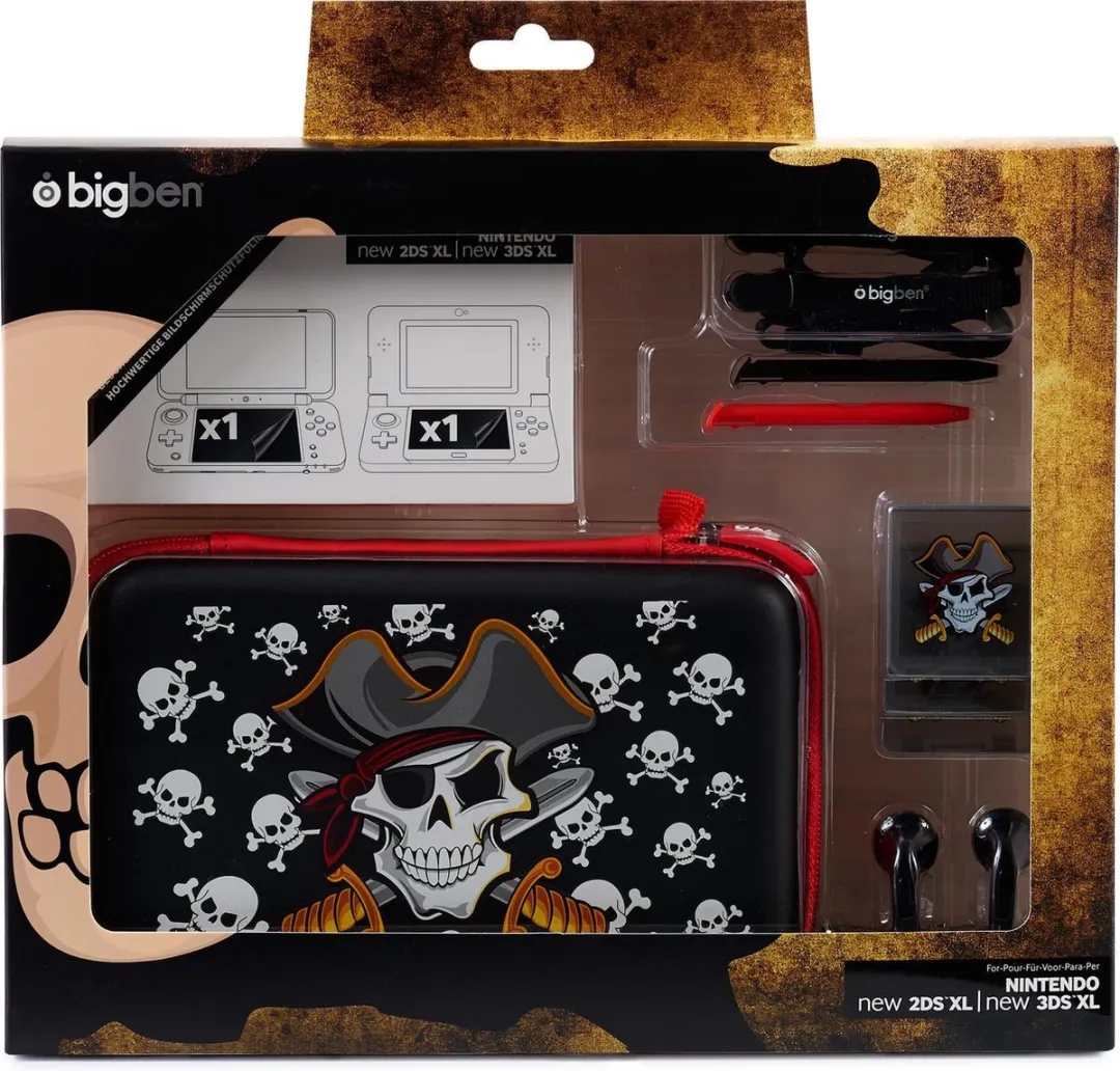 Bigben Accessoires Pakket N2DSXLPACK3PIRATE - Piraten - 2DS/3DS XL