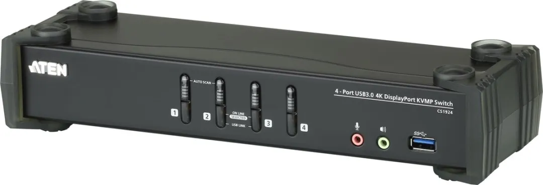 ATEN CS1924 USB 3.0 KVM-switch 4 poorten