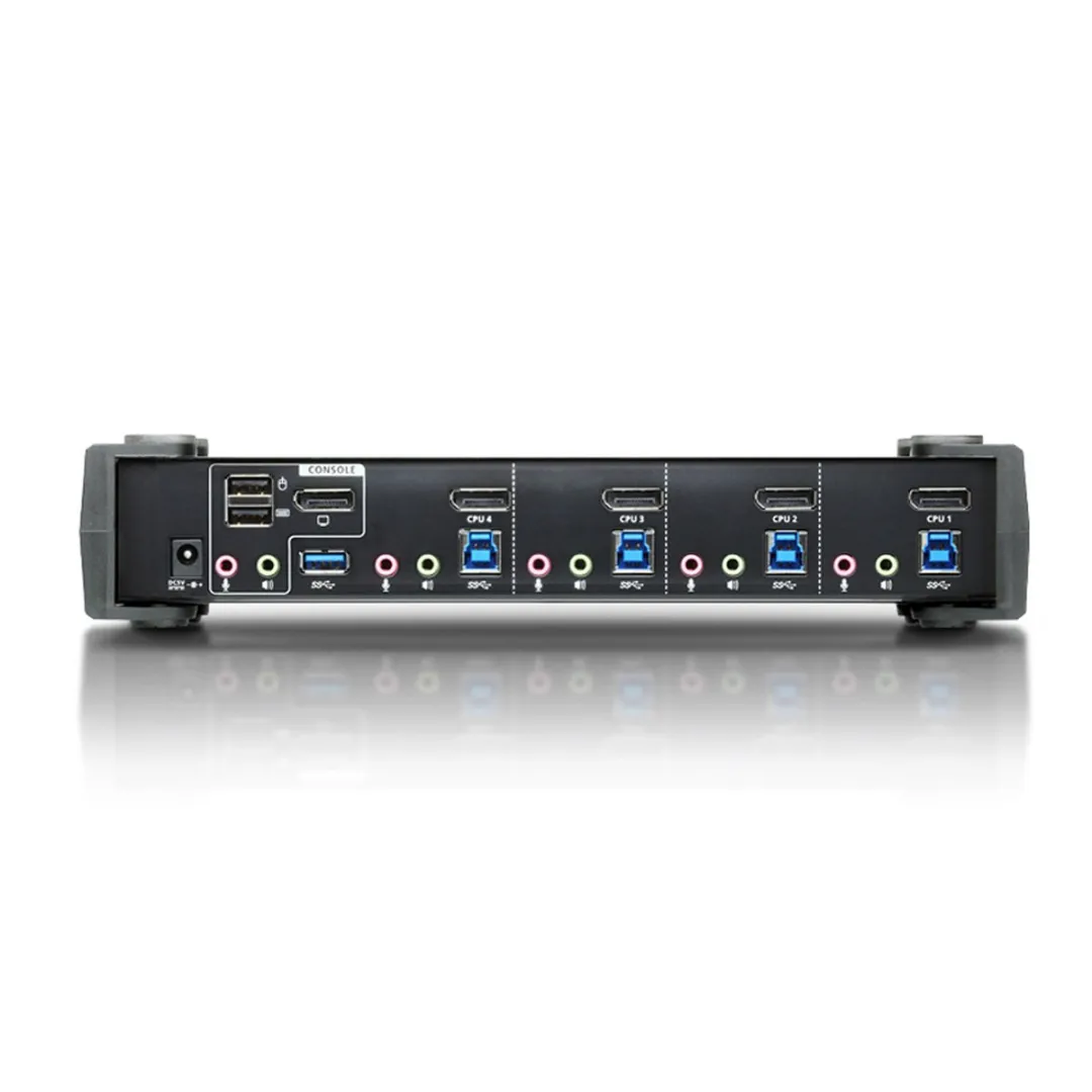 ATEN CS1924 USB 3.0 KVM-switch 4 poorten - 4K DisplayPort