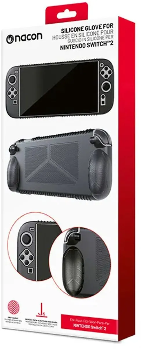 Nacon Siliconen Beschermhoes Nintendo Switch 2 - Zwart