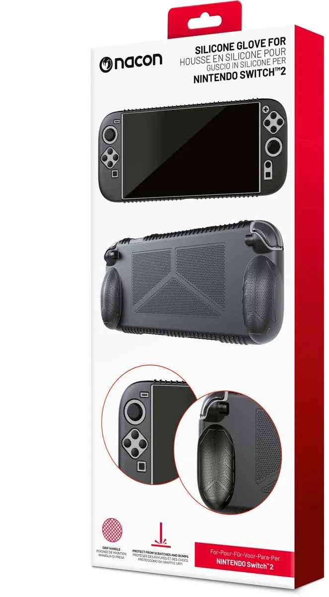 Nacon Siliconen Beschermhoes Nintendo Switch 2 - Zwart