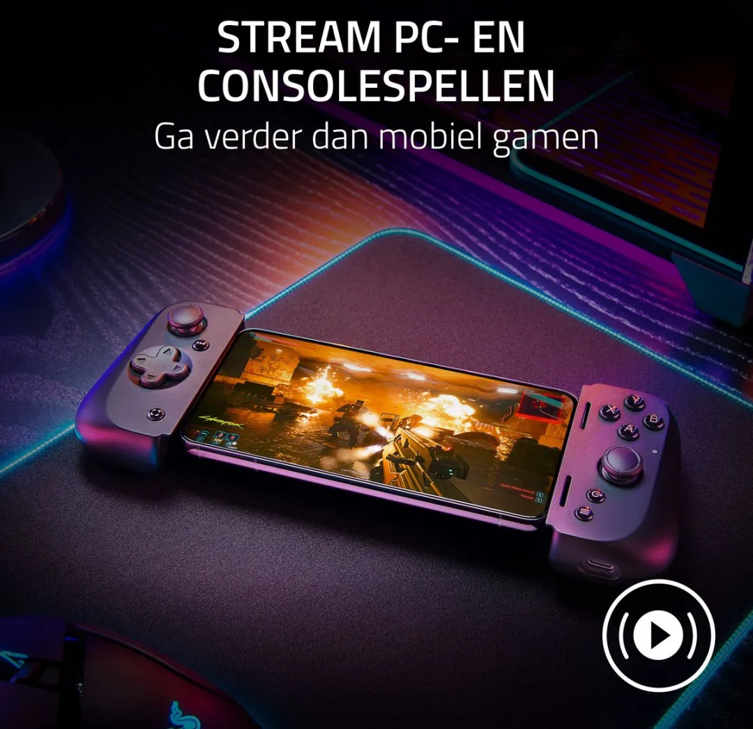 Razer Kishi V2 RZ06-05110100-R3M1 Gaming Controller - Zwart