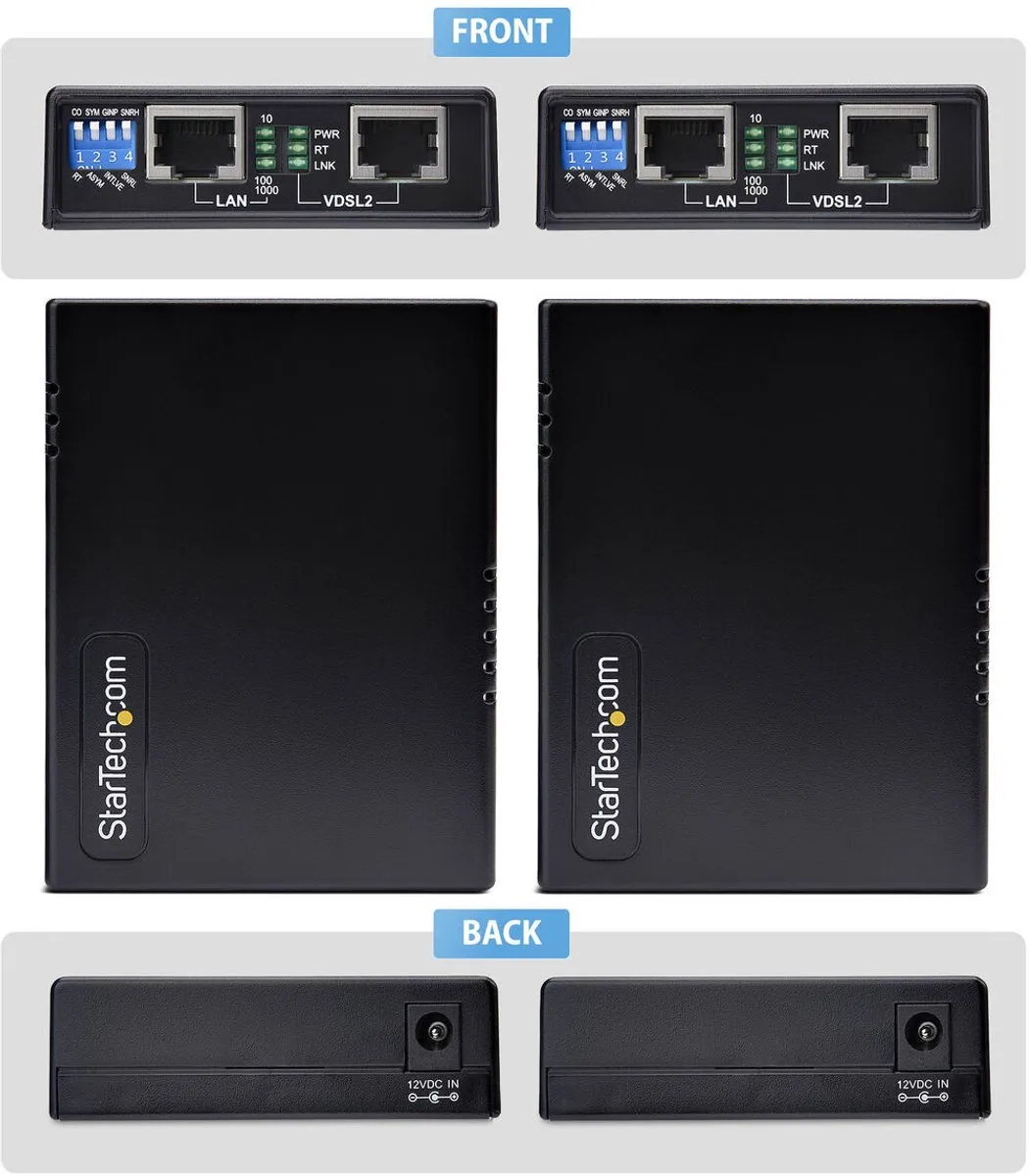 StarTech VDSL2 Ethernet extenderkit tot 1 km - afbeelding 3 van 4