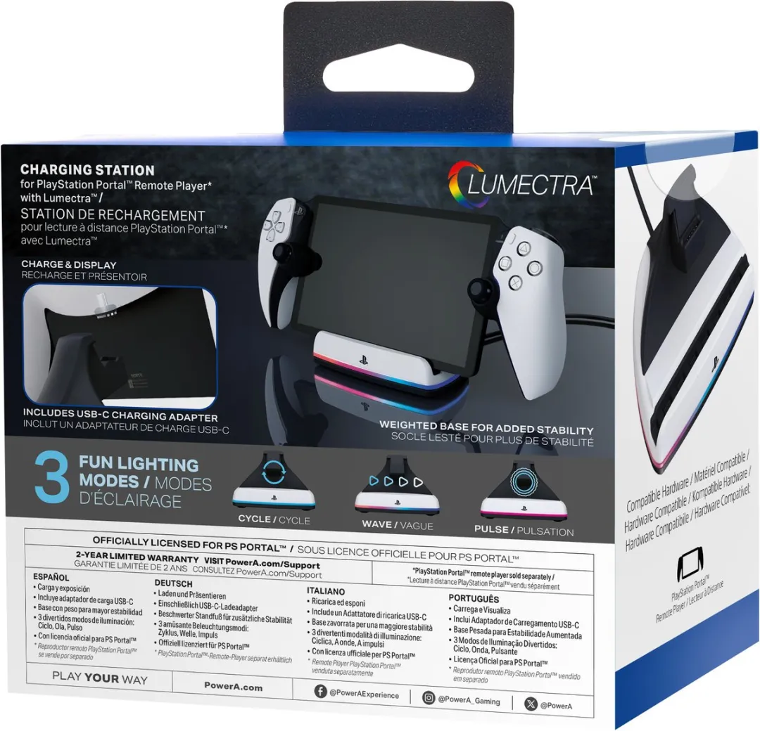 POWERA Oplaadstation PlayStation Portal PSPW0358-01 - Zwart/wit