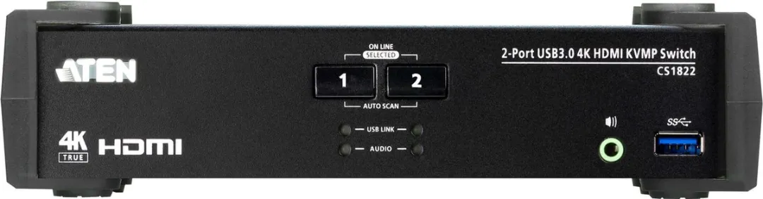 Aten CS1822-AT-G USB 3.0 HDMI KVM Switch 2 Poorten
