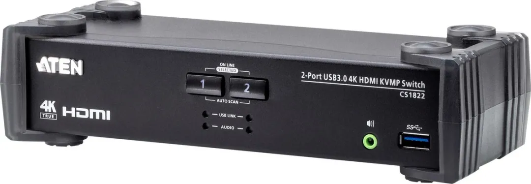 Aten CS1822-AT-G USB 3.0 HDMI KVM Switch 2 Poorten