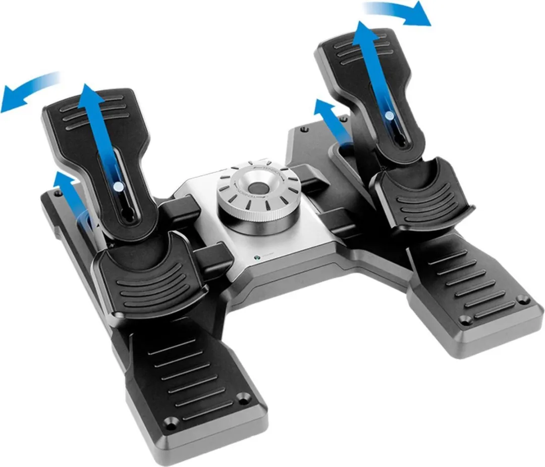 Logitech G Saitek Pro Flight Rudder Pedalen 945-000005 - Zwart