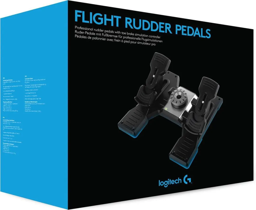 Logitech G Saitek Pro Flight Rudder Pedalen 945-000005 - Zwart
