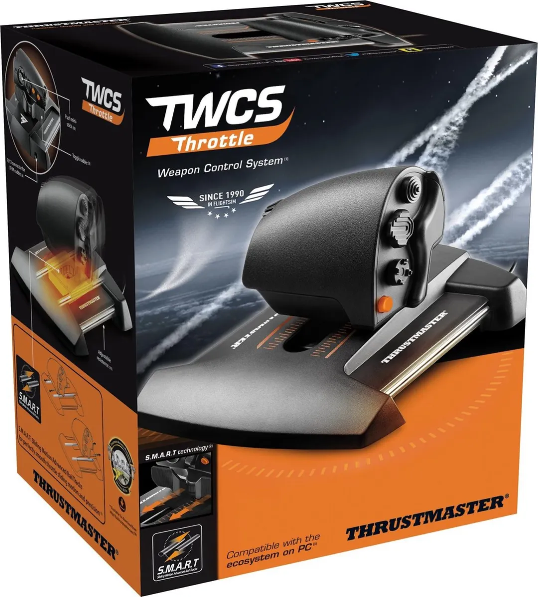 Thrustmaster TWCS Throttle - Flight Control Systeem - 5-assige throttle met 14 knoppen - voor PC