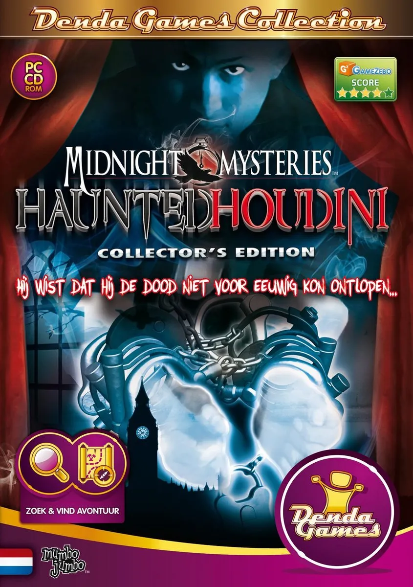 Denda Games Midnight Mysteries Haunted Houdini Collector's Edition