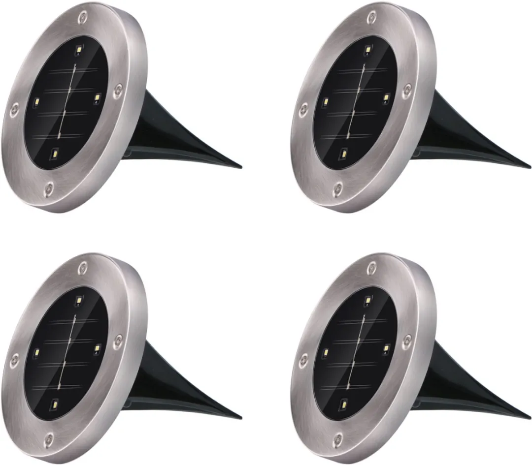 Grundig Solar Tuinverlichting Grondspots 4-delig
