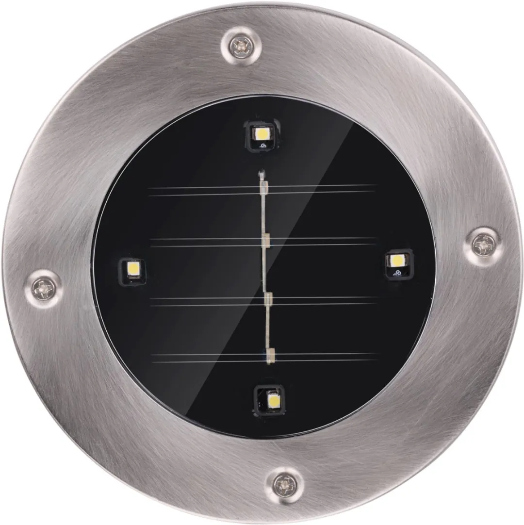 Grundig Solar Tuinverlichting Grondspots 4-delig - Zilver