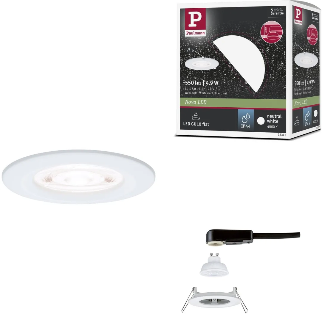 Paulmann Nova GU10 LED-inbouwlamp 4,9W 550lm 4000K