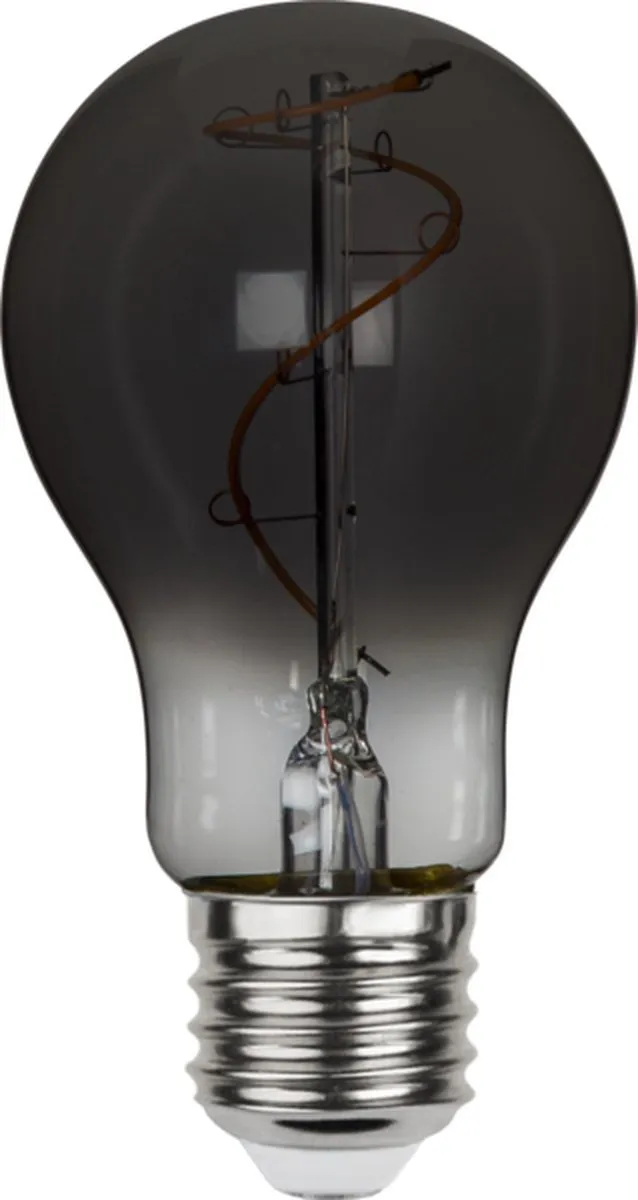 Star Trading Standaard Bol E27 3W Super Warm Wit Rookglas