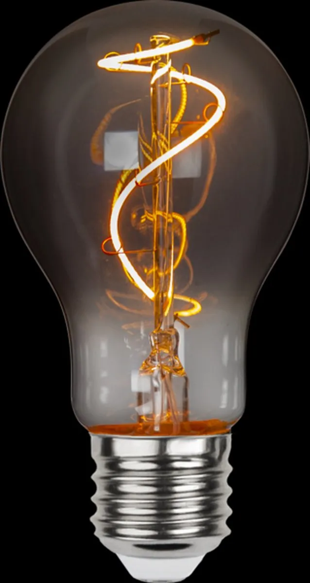 Star Trading Standaard Bol E27 3W Super Warm Wit Rookglas