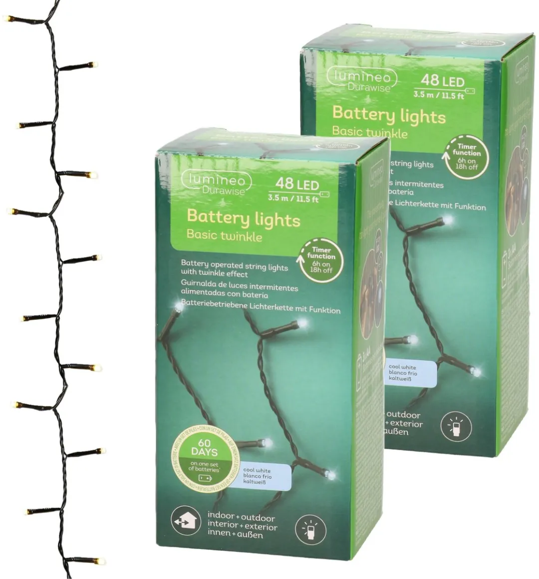 Lumineo Kerstverlichting 48 LED 400cm
