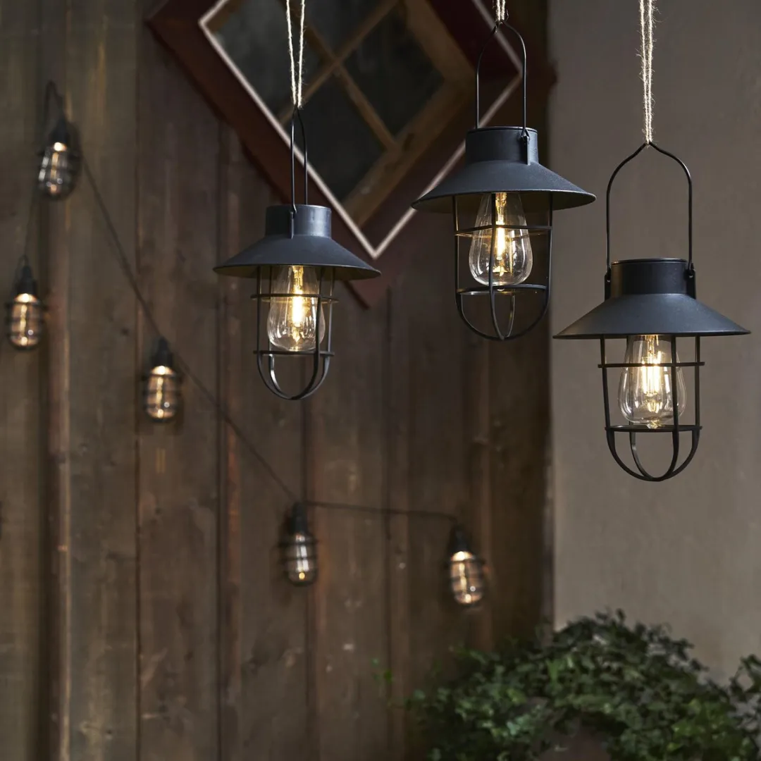 Star Trading Twine Accu Hanglamp - Zwart - afbeelding 6 van 6