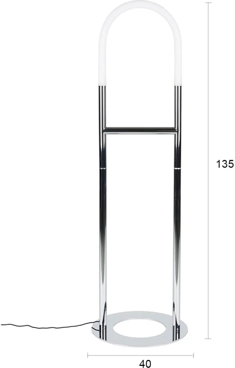Zuiver Arch Vloerlamp - 10W - Zilver