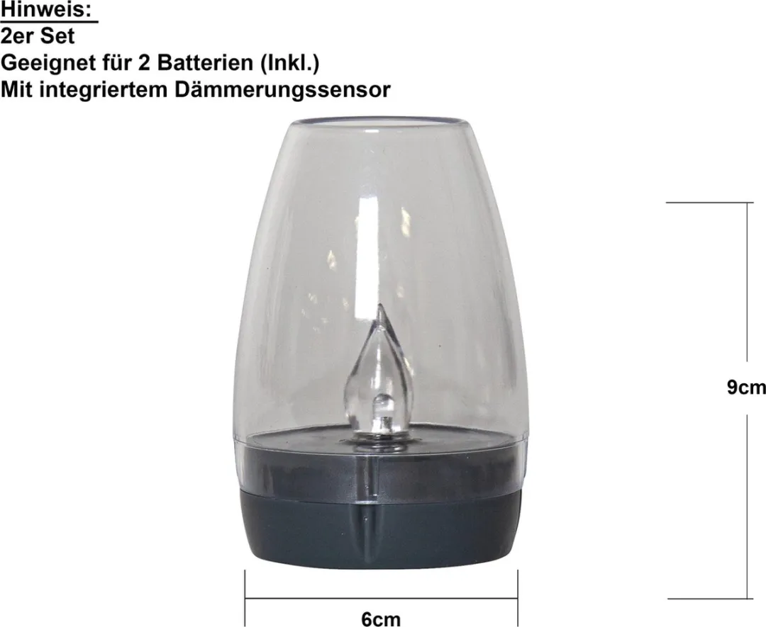 Star Trading Solar Tafellamp Tropea - Zwart