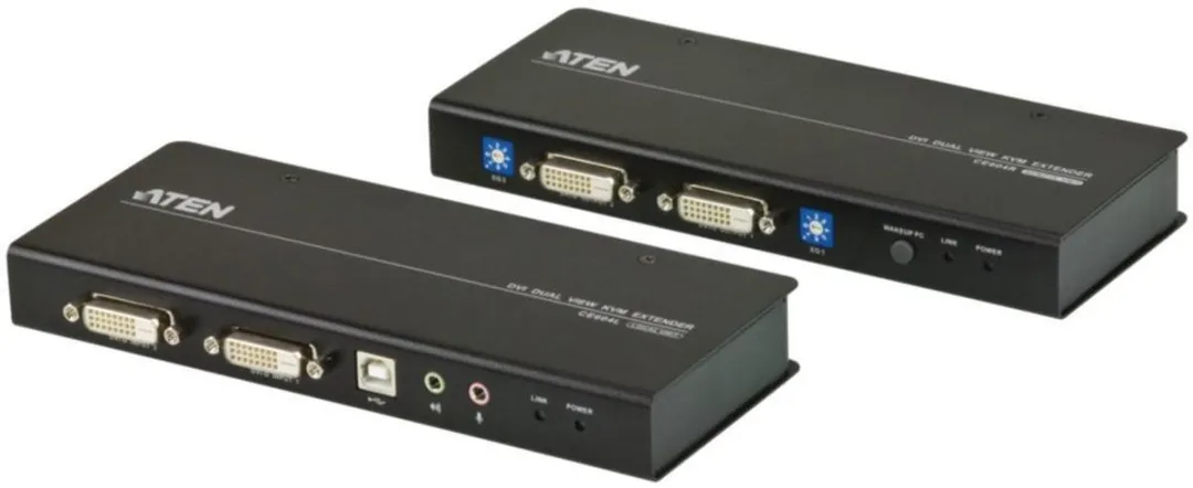Aten CE604 KVM Extender DVI Audio USB RS232