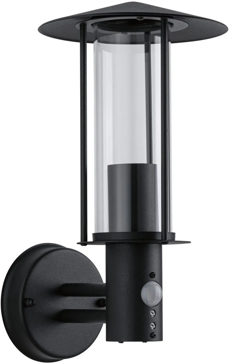 Paulmann Classic Wandarmatuur Bewegingsmelder 15W IP44 - Donkergrijs