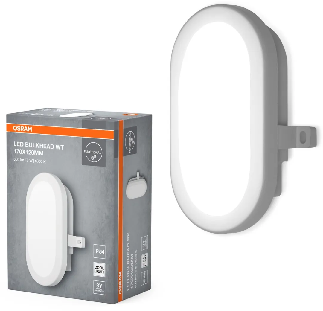 Osram LED Wandlamp Bulkhead 6W 4000K - IP54 IK06 - afbeelding 6 van 6