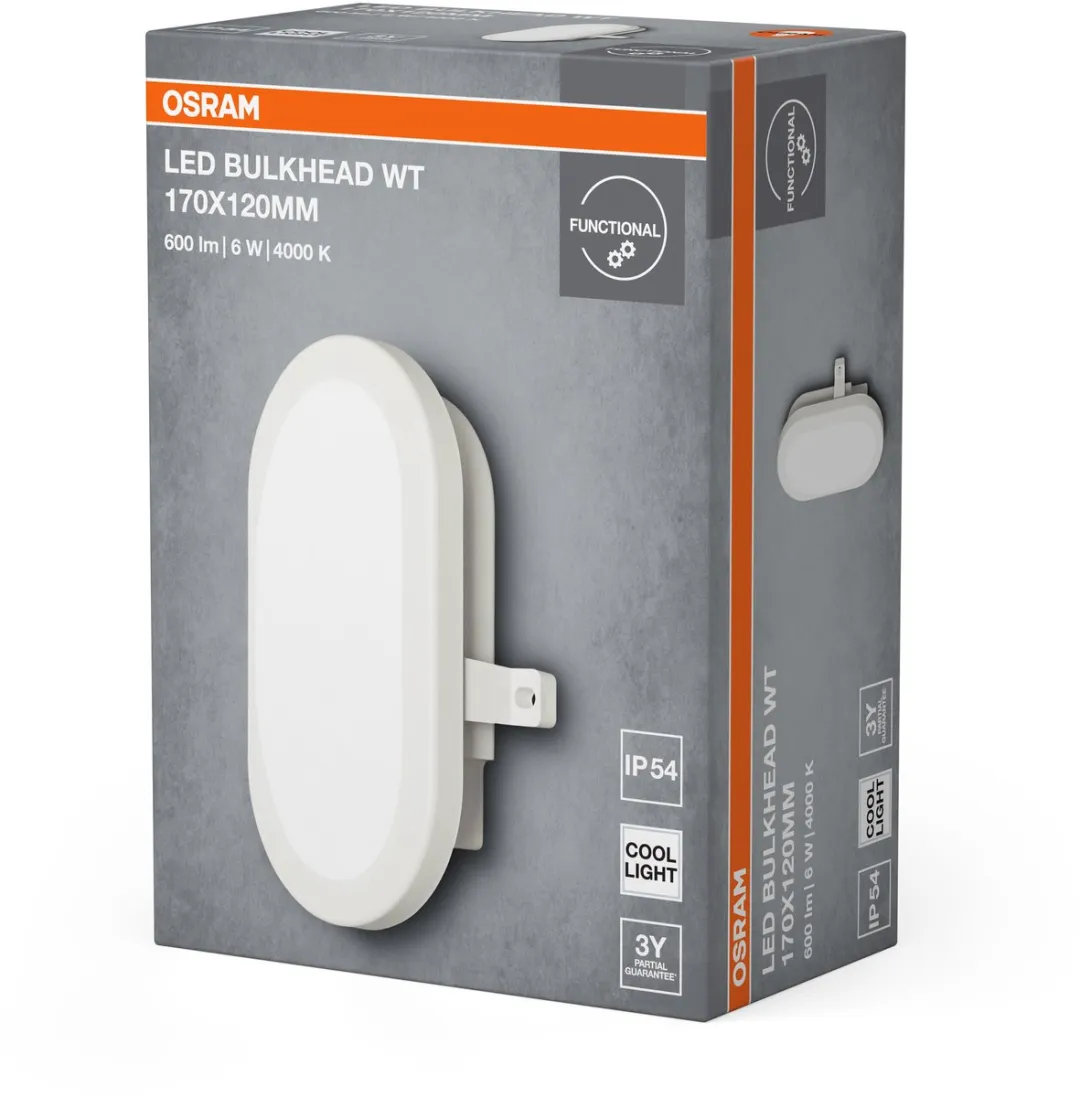 Osram LED Wandlamp Bulkhead 6W 4000K - IP54 IK06
