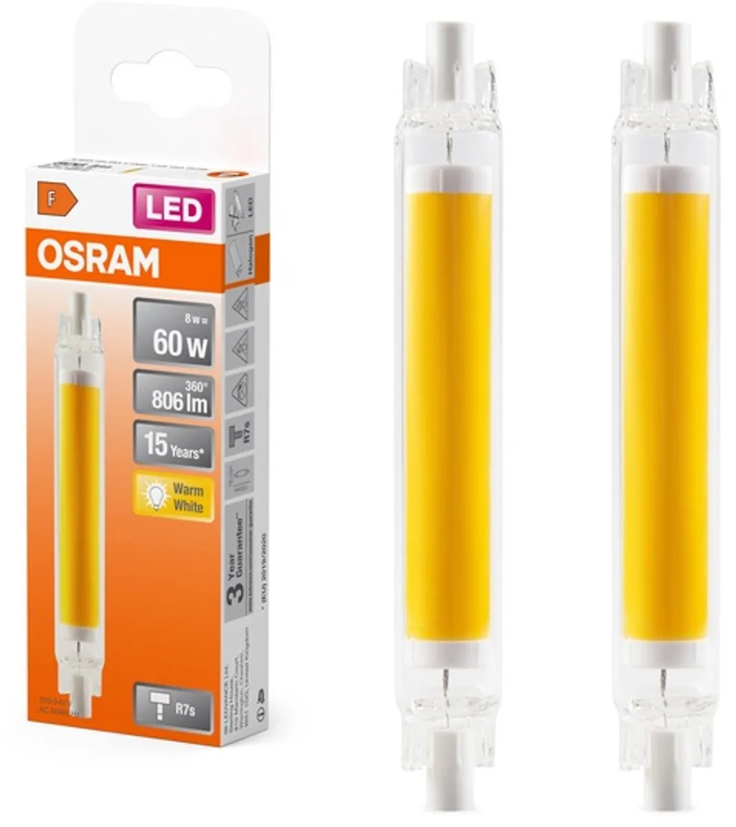 Osram LED R7s 8W 806lm 2700K