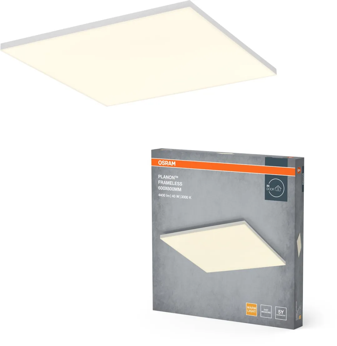 Osram Planon Frameloze Plafondlamp 40W 600x600mm - Warm wit 3000K