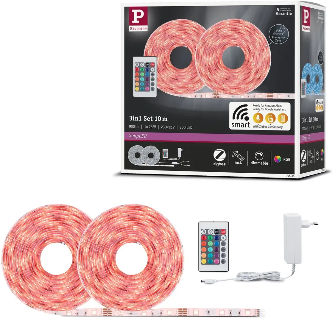 Paulmann SimpLED LED Strip Zigbee 3.0 RGB 10m