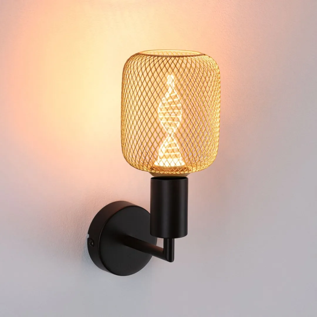 Paulmann Wandlamp Ravi IP44 E27 1800K - 200lm - Zwart mat - afbeelding 6 van 6