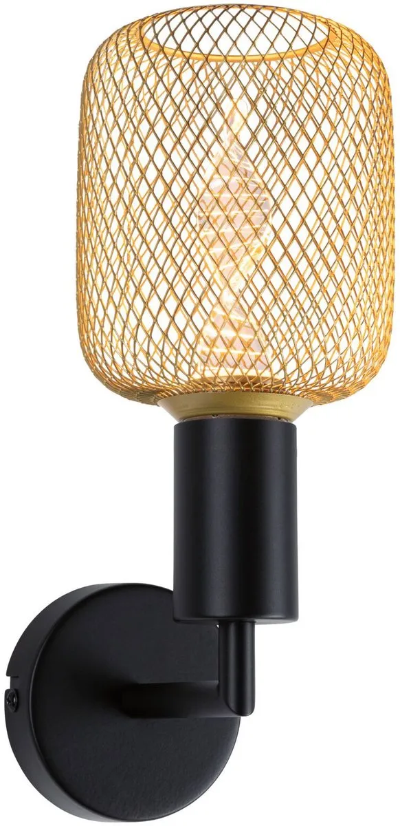 Paulmann Wandlamp Ravi IP44 E27 1800K - 200lm - Zwart mat