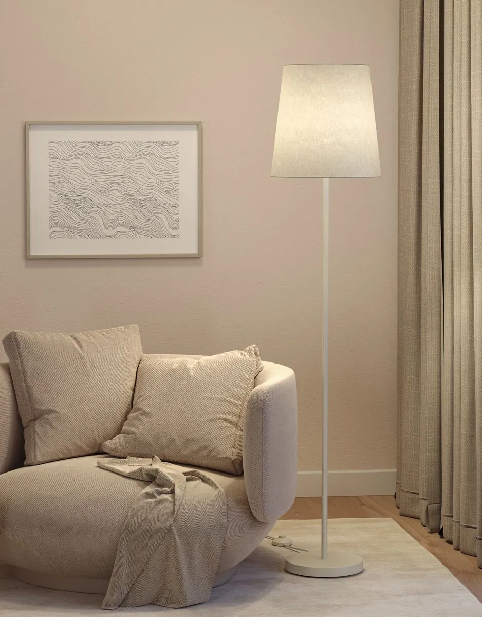 Paulmann Stellan II Staande lamp E27 - 20W - Crème Metaal