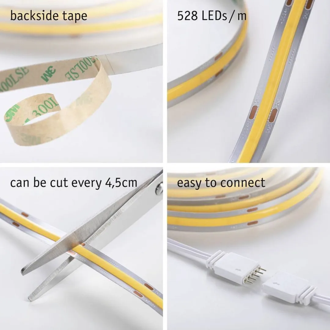 Paulmann 71049 LED-strip basisset - 3m Warmwit - Zilver