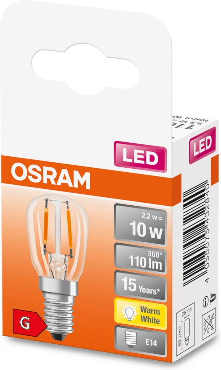 Osram E3C89 LED-lamp 2.2W Warm wit 2700K