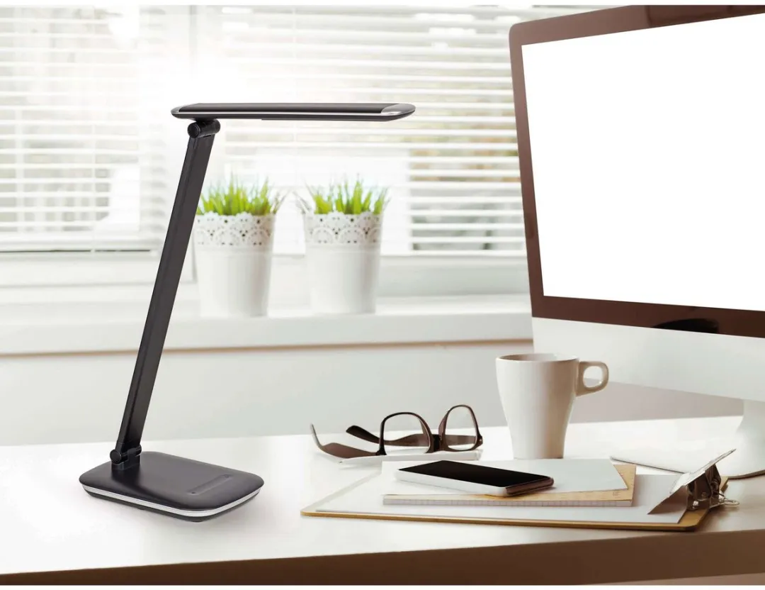 MAULjazzy LED Bureaulamp 5W - Zwart - Dimbaar - USB Oplaadpunt - afbeelding 6 van 6