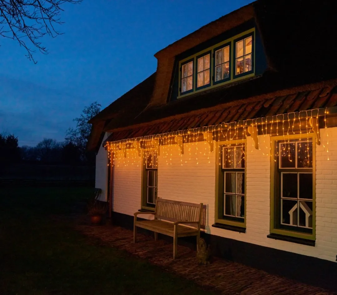 Anna's Collection Ijspegelverlichting 180 LED - 360x70cm - Warm wit