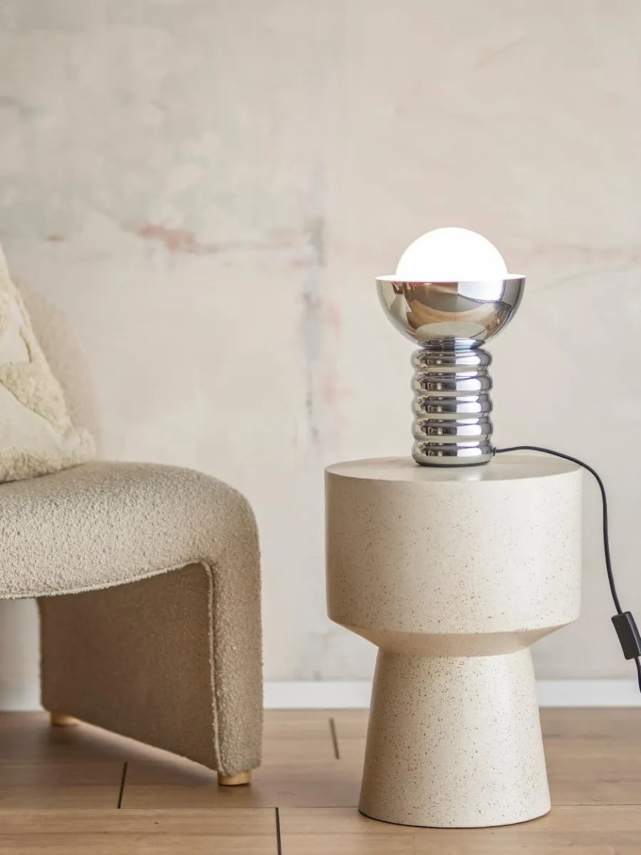 Bloomingville Spike Tafellamp - Zilver - Metaal