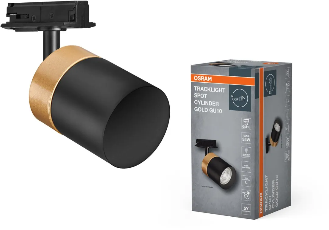 Osram Tracklight Spot Cylinder GU10 Zwart/Goud - Slim WiFi