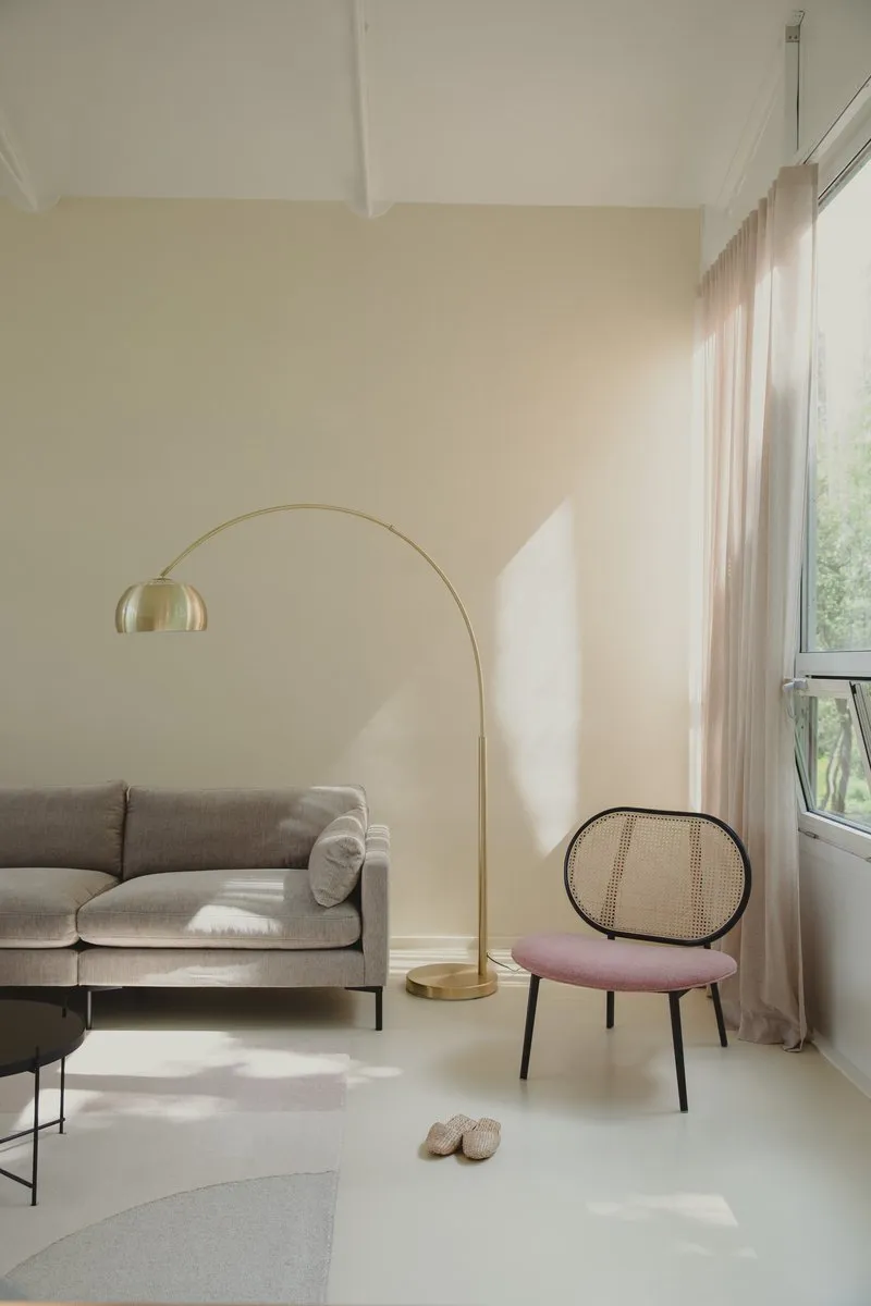 Zuiver Metal Bow Vloerlamp - Goud - afbeelding 6 van 6