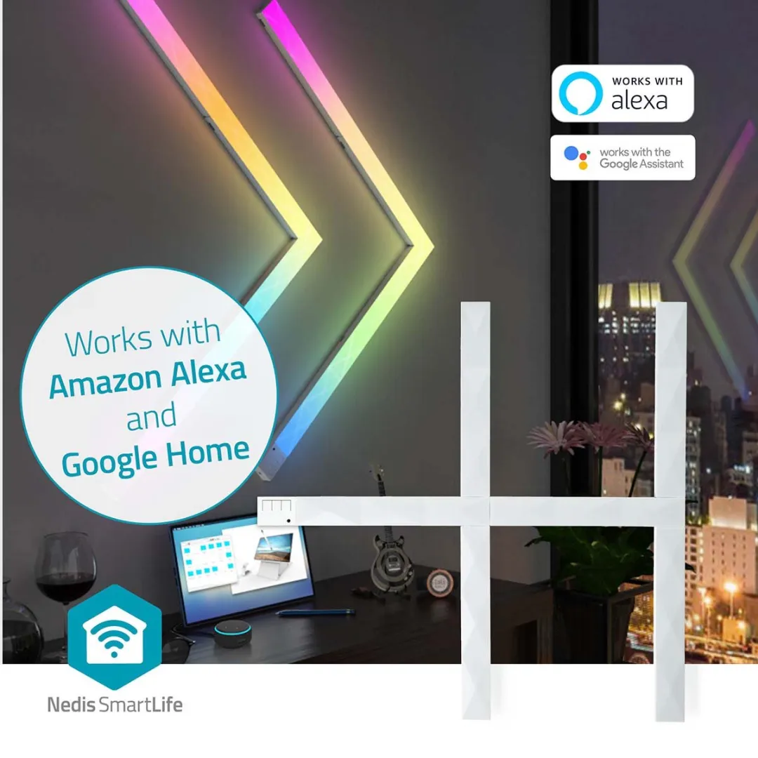 Nedis SmartLife LED Wandlamp RGB - 6 Stuks
