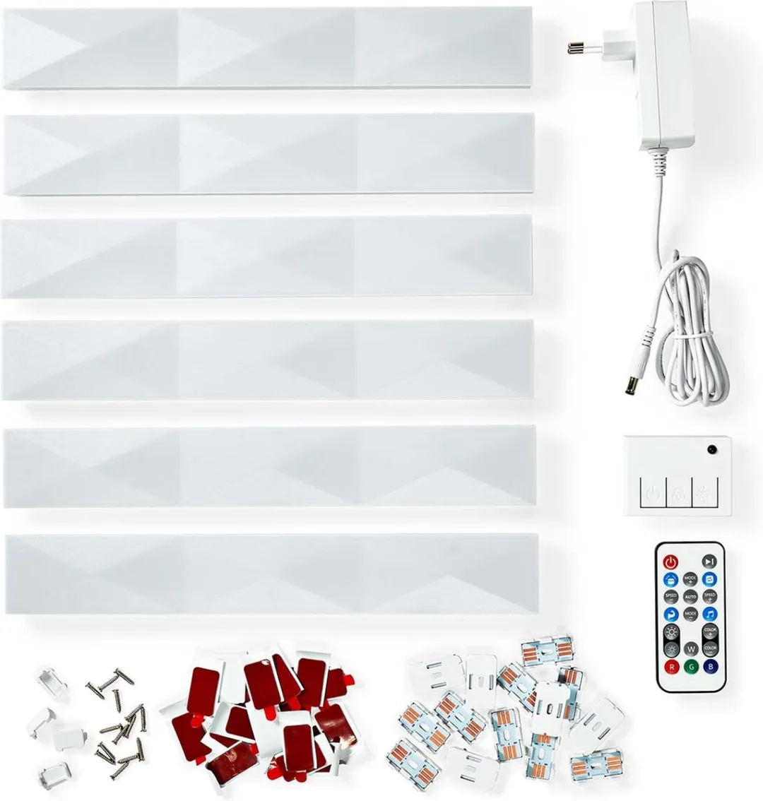 Nedis SmartLife LED Wandlamp RGB - 6 Stuks - afbeelding 6 van 6
