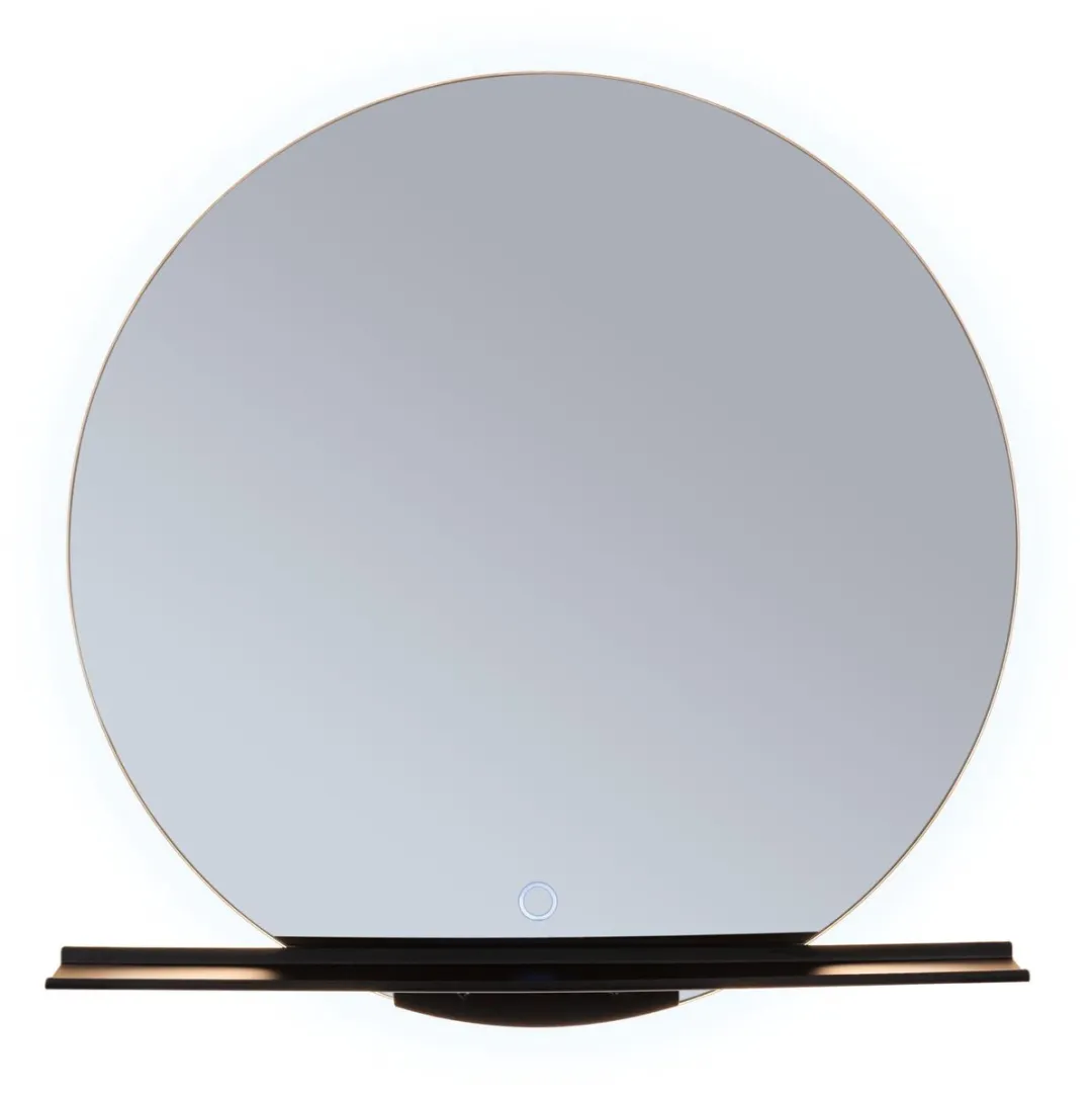 Paulmann LED-verlichte spiegel Miro IP44 Tunable White 500lm - 50cm Zwart mat