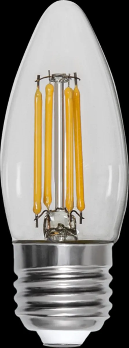 Star Trading Kaarslamp E27 4.2W Extra Warm Wit - Helder Glas