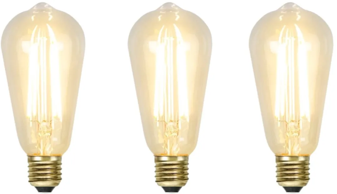Star Trading Druppel-Edison E27 3.6W - 3 Stuks