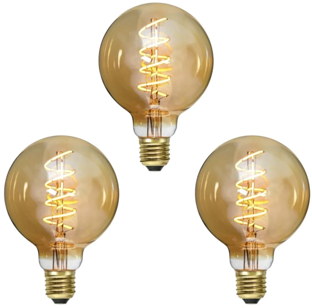 Star Trading G95 Globelamp 3.2W - 3 Stuks - Warm Wit